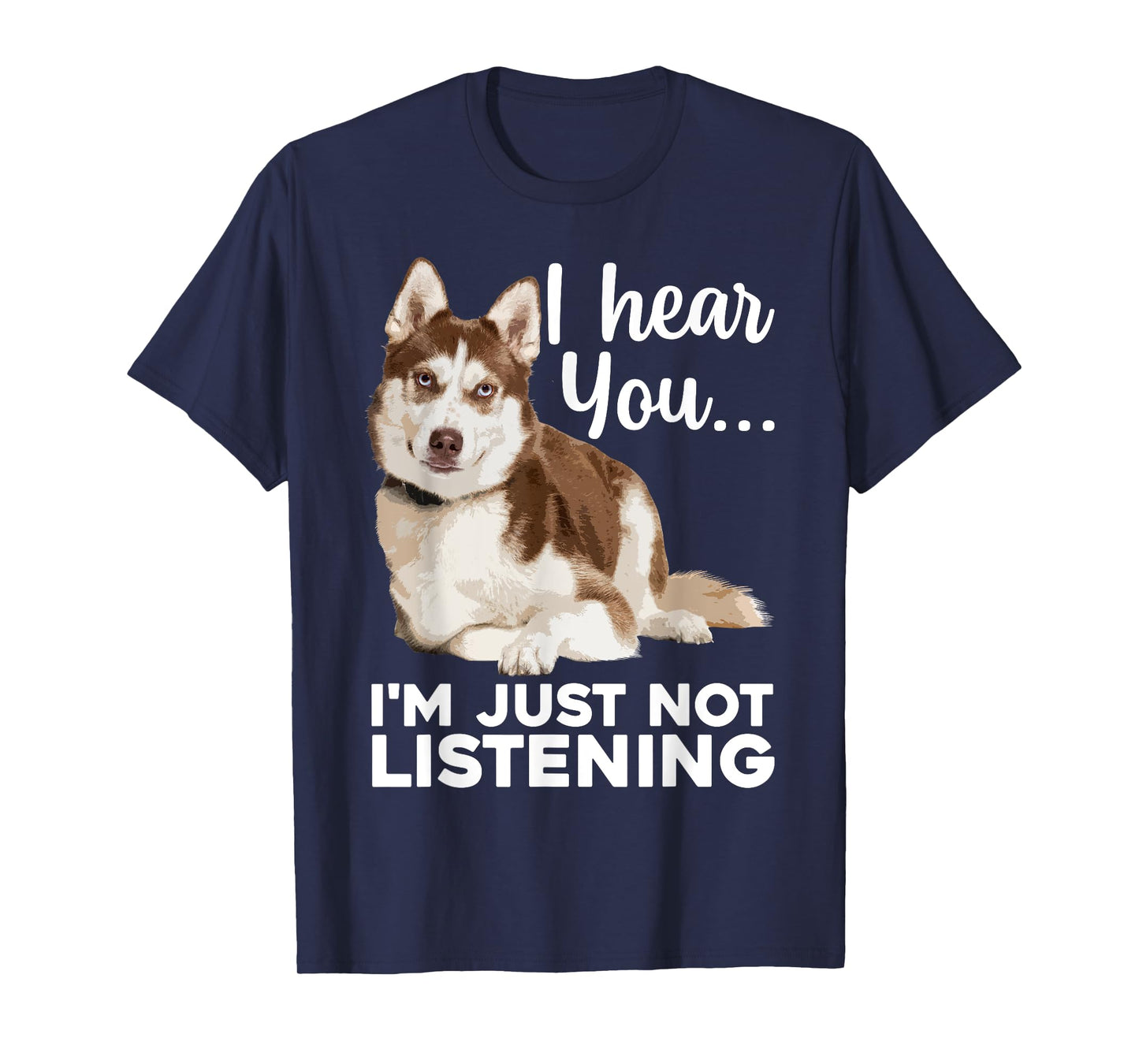 Funny Husky Dog Art for Men Women Kids Siberian Husky Lover T-Shirt