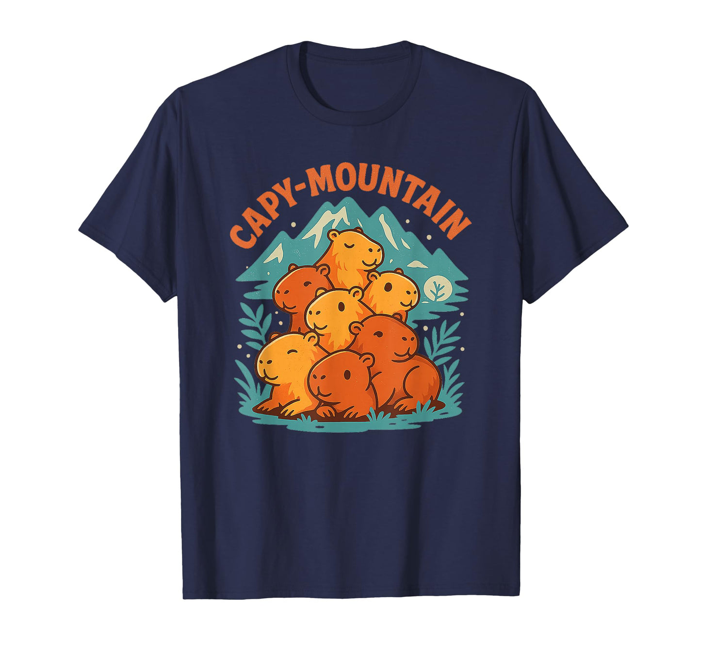 Cozy Capy-Mountain Cute Capybara Lovers Shirt T-Shirt