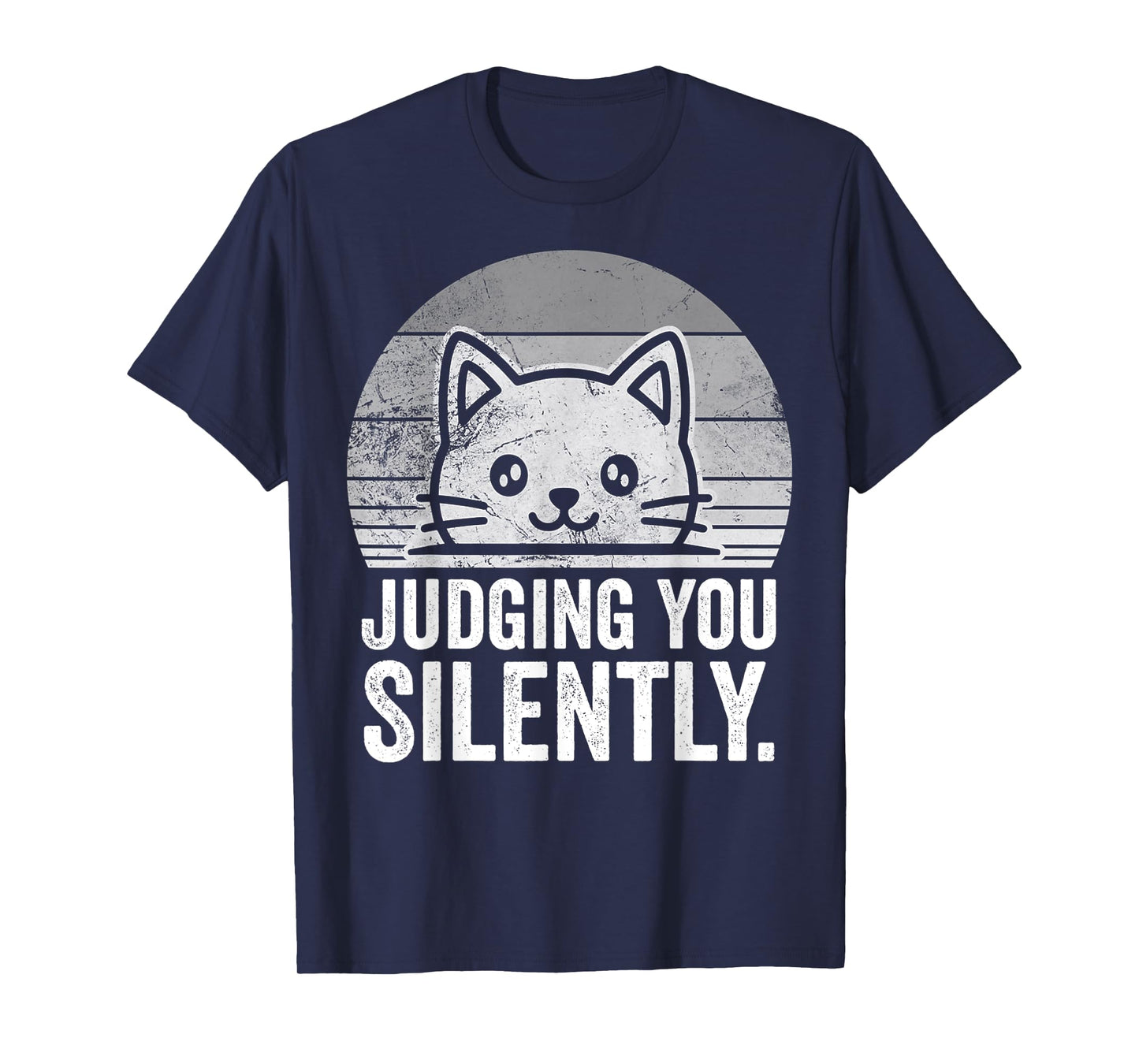 Judging You Silently Cat Funny Quote T-Shirt