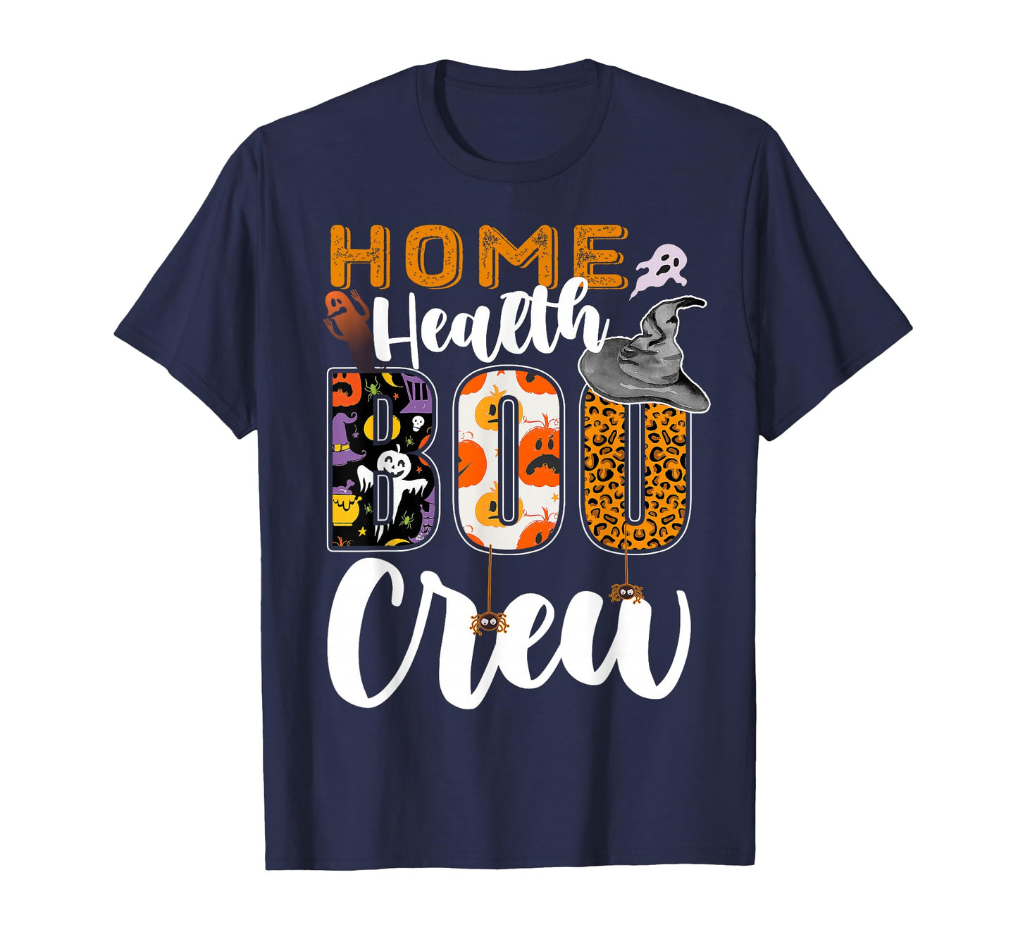 Home Health Boo Crew Halloween Matching Personal Care T-Shirt