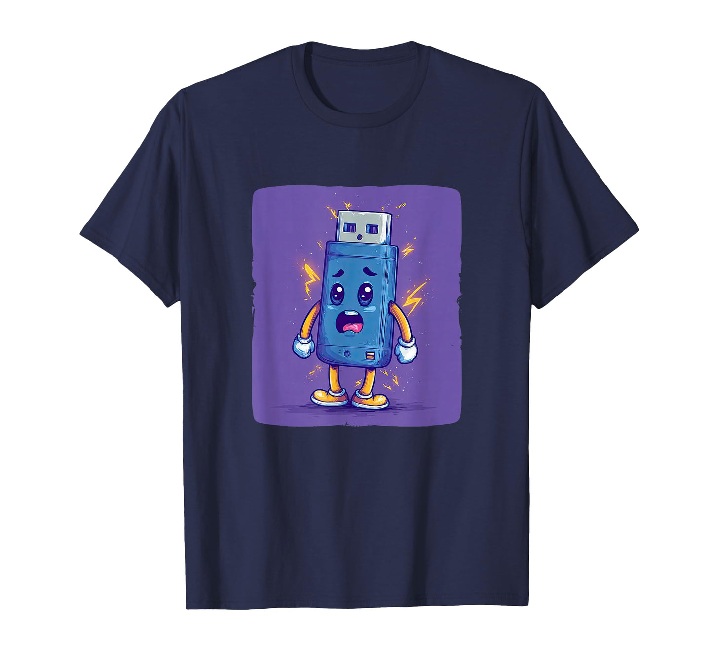 Cool Electric USB Graphic Costume T-Shirt