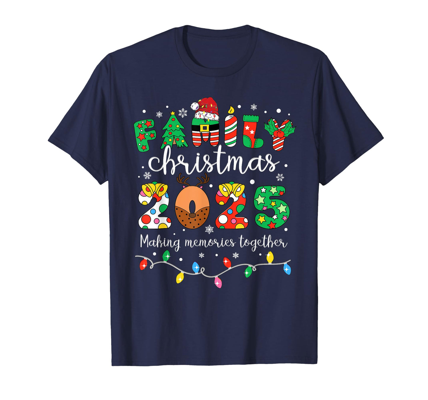 Family Christmas 2025 Matching Outfit Xmas Men Women Kids T-Shirt