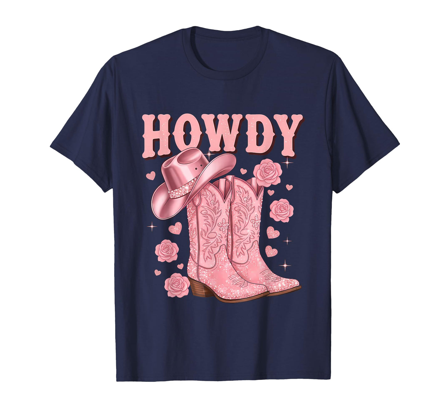 Country Girls Rodeo Woman Pink Cowgirl Howdy T-Shirt