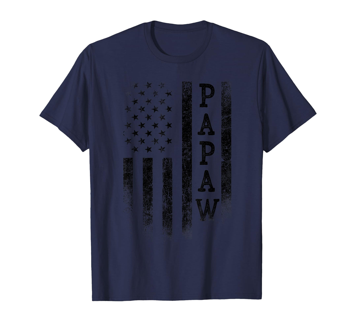 Papaw Patriotic American USA Flag Father's Day Papaw T-Shirt