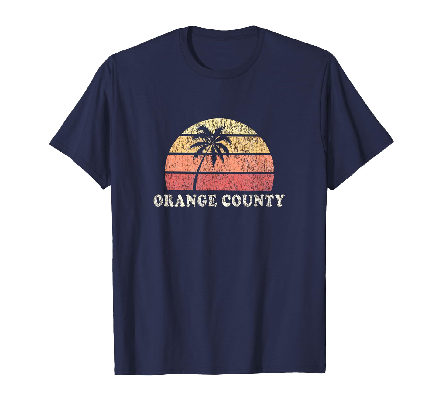 Orange County CA Vintage 70s Retro Throwback Design T-Shirt