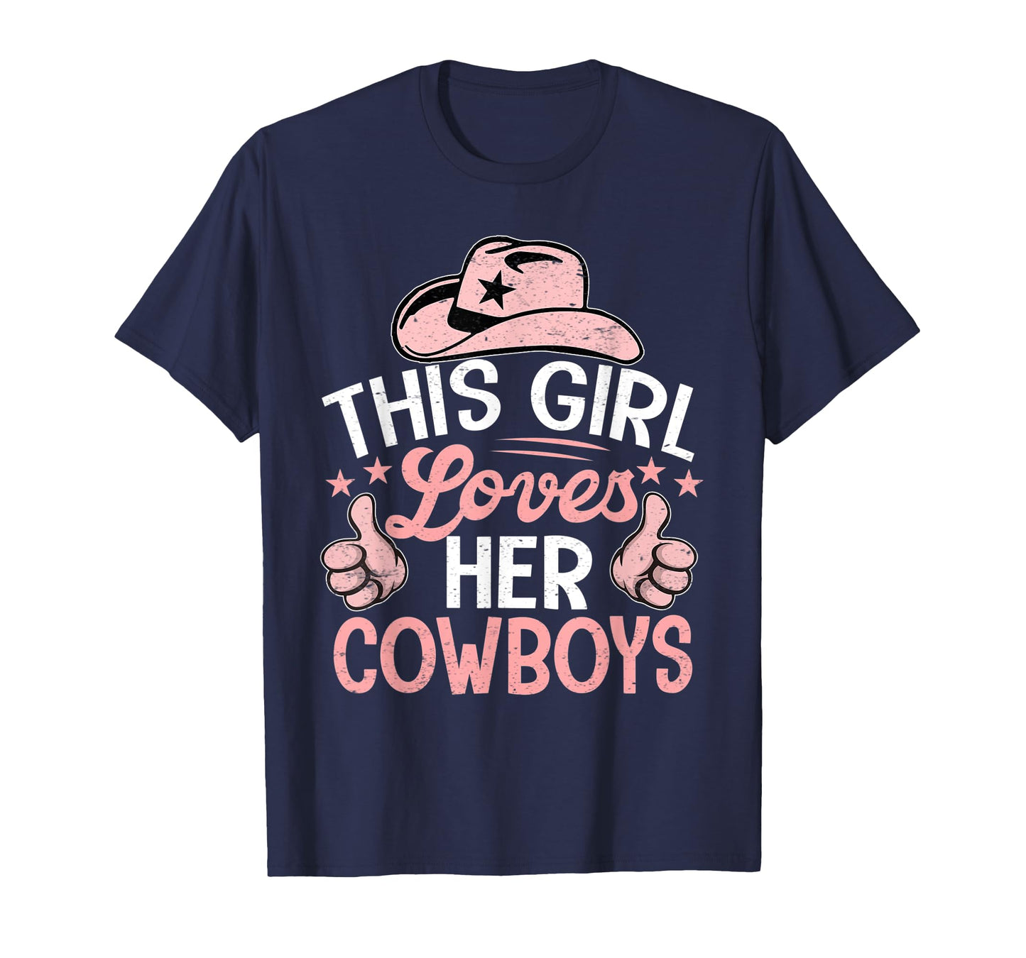 This Girl Loves Her Cowboys Cute Football Cowgirl T-Shirt