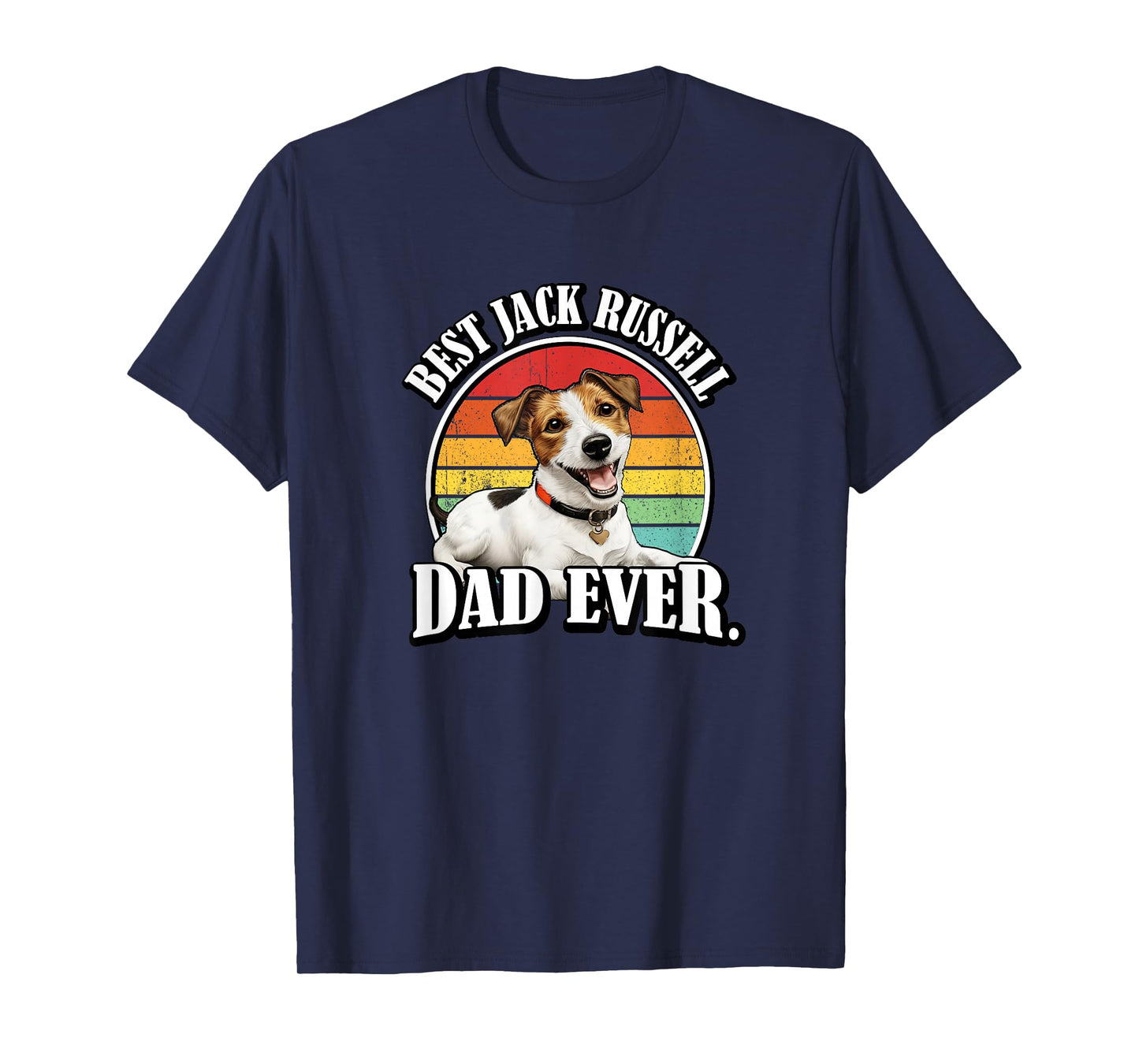 Mens JRT Dog Lover Retro Vintage Best Jack Russell Dad T-Shirt