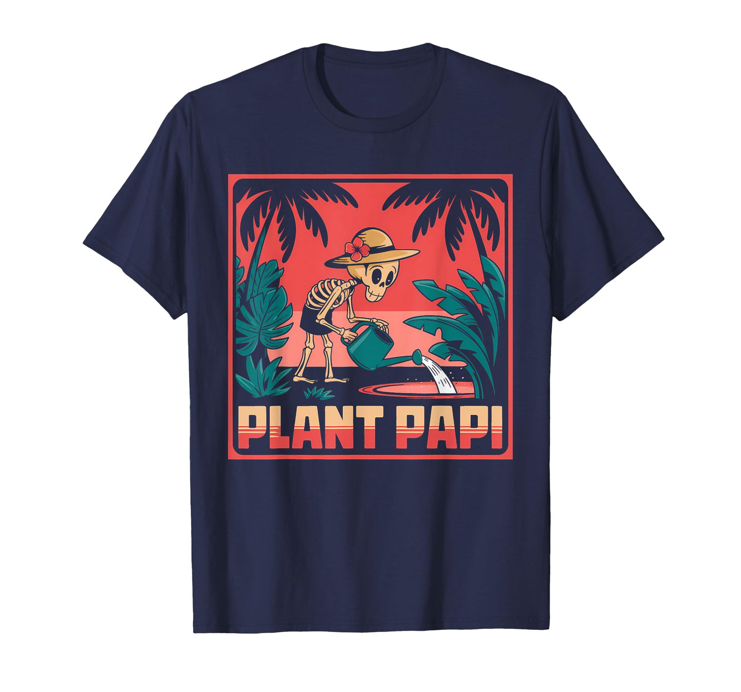 Halloween Plant Papi Daddy Gardener Happy Men Women T-Shirt