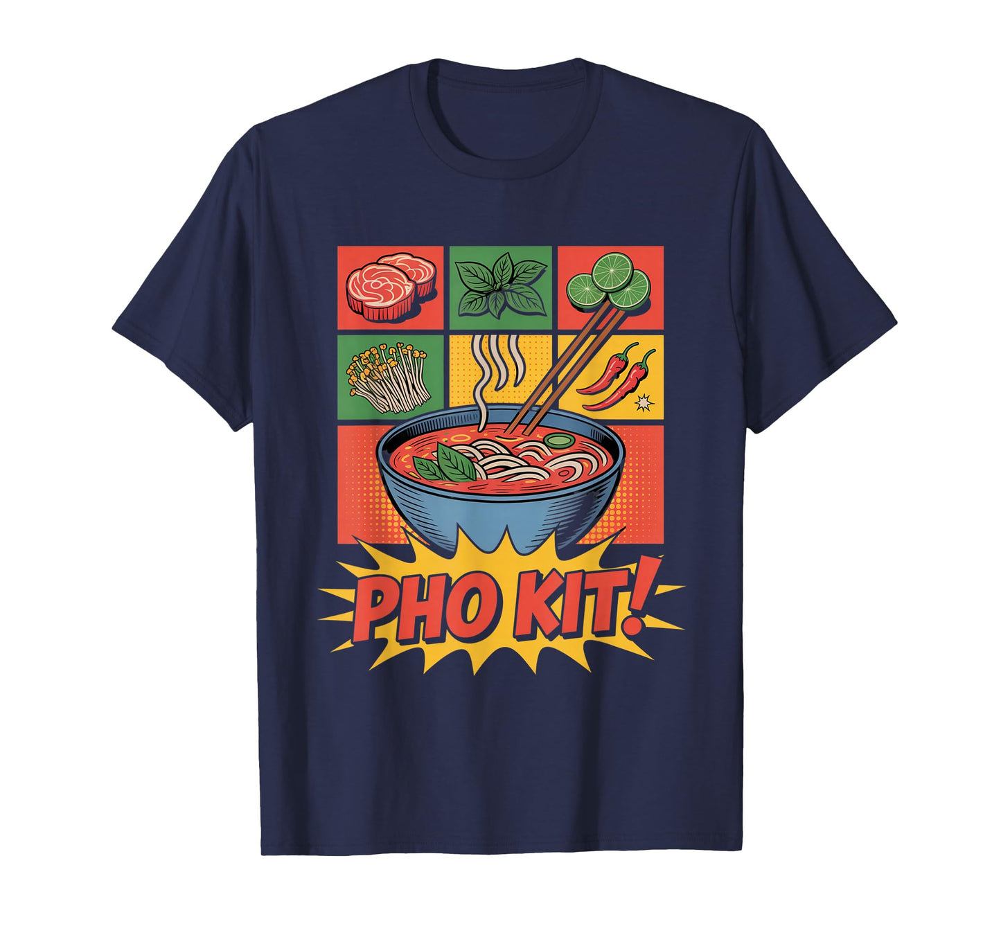 Pho Kit Soup Funny Pho Kit Vegan Pho Lover T-Shirt
