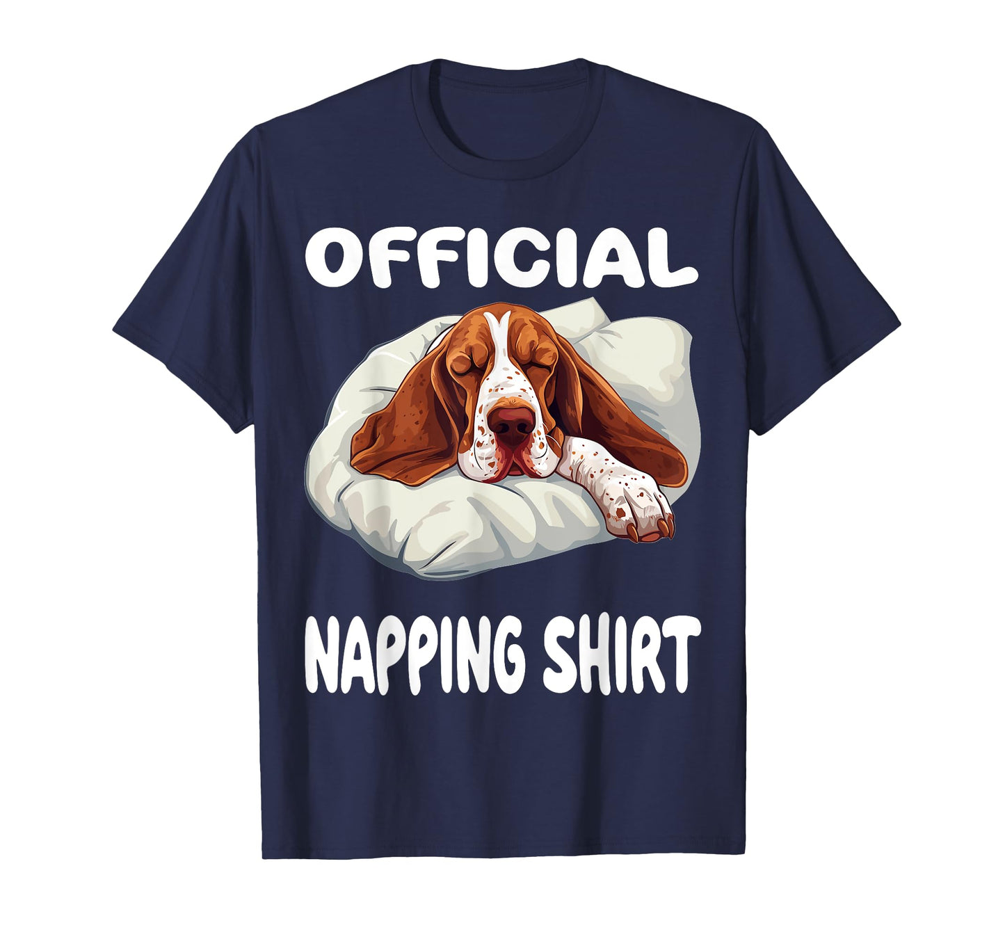 Basset Hound Dog Official Napping shirt Pajamas Nightgown T-Shirt