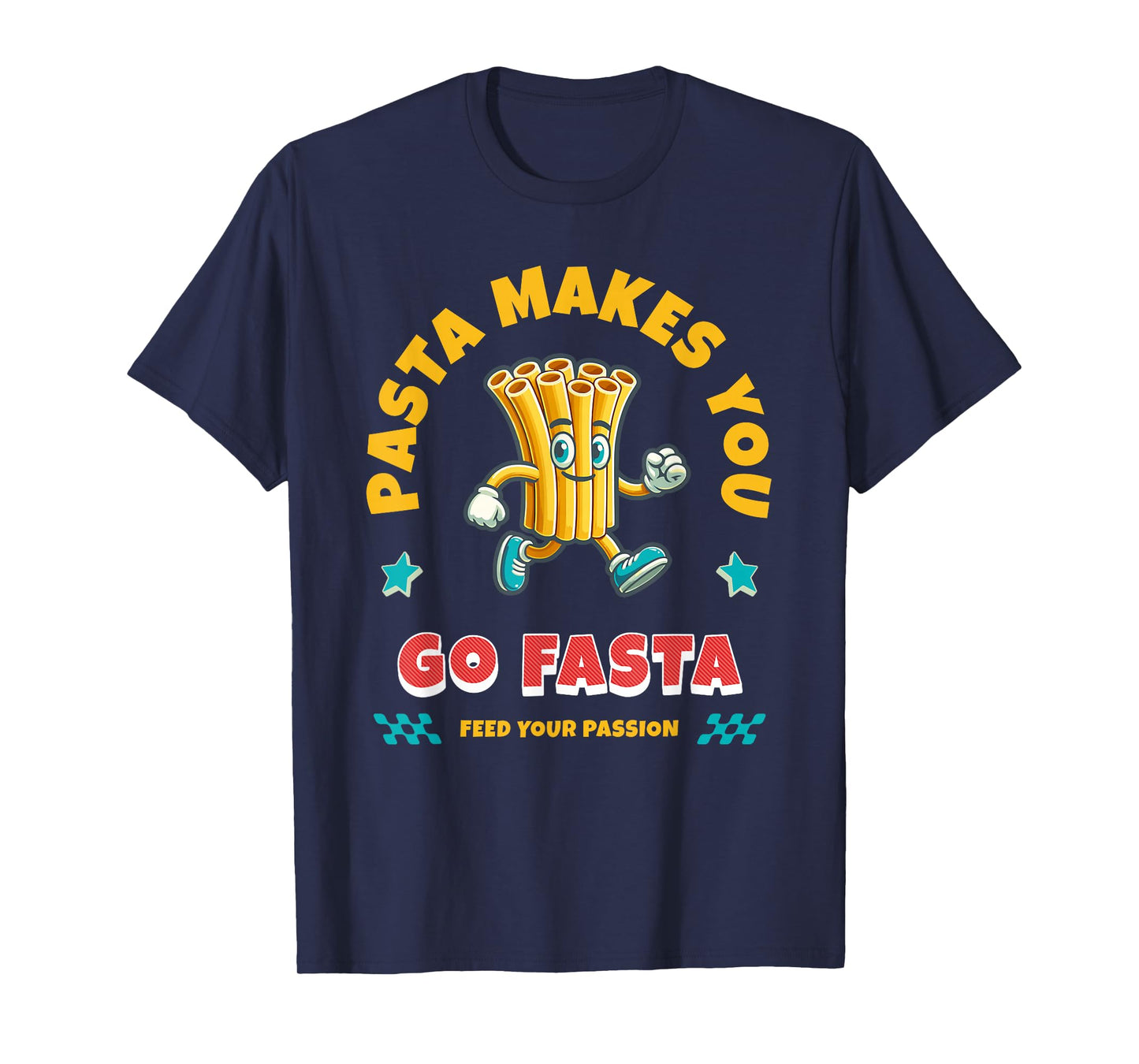 Funny Running Runner Track Pasta Trail Sprinter Go Faster T-Shirt