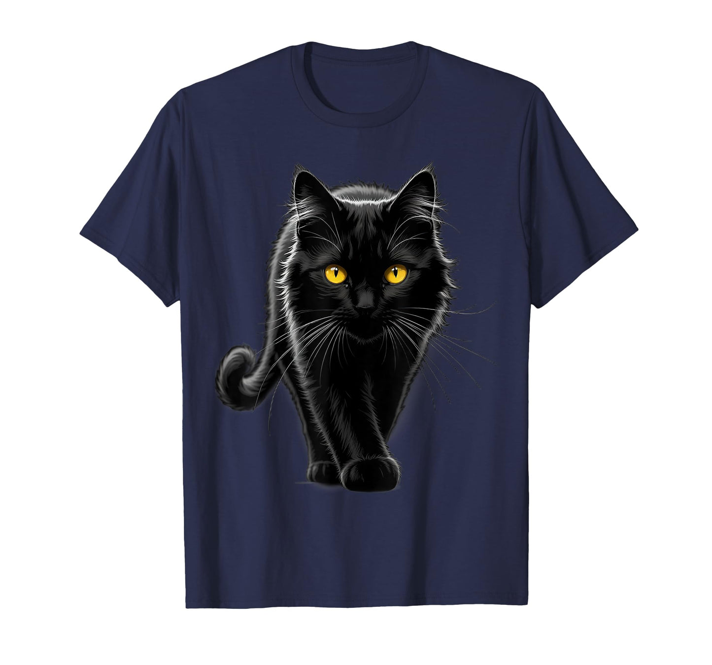 Black Cat Yellow Eyes T-Shirt