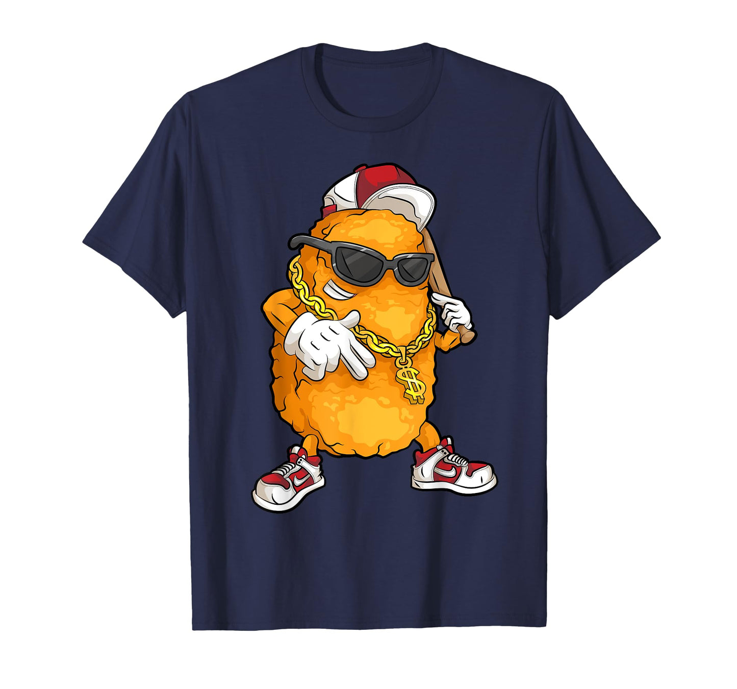 Cool Chicken Nugget Art For Boys Kids Chicken Nugget Lover T-Shirt
