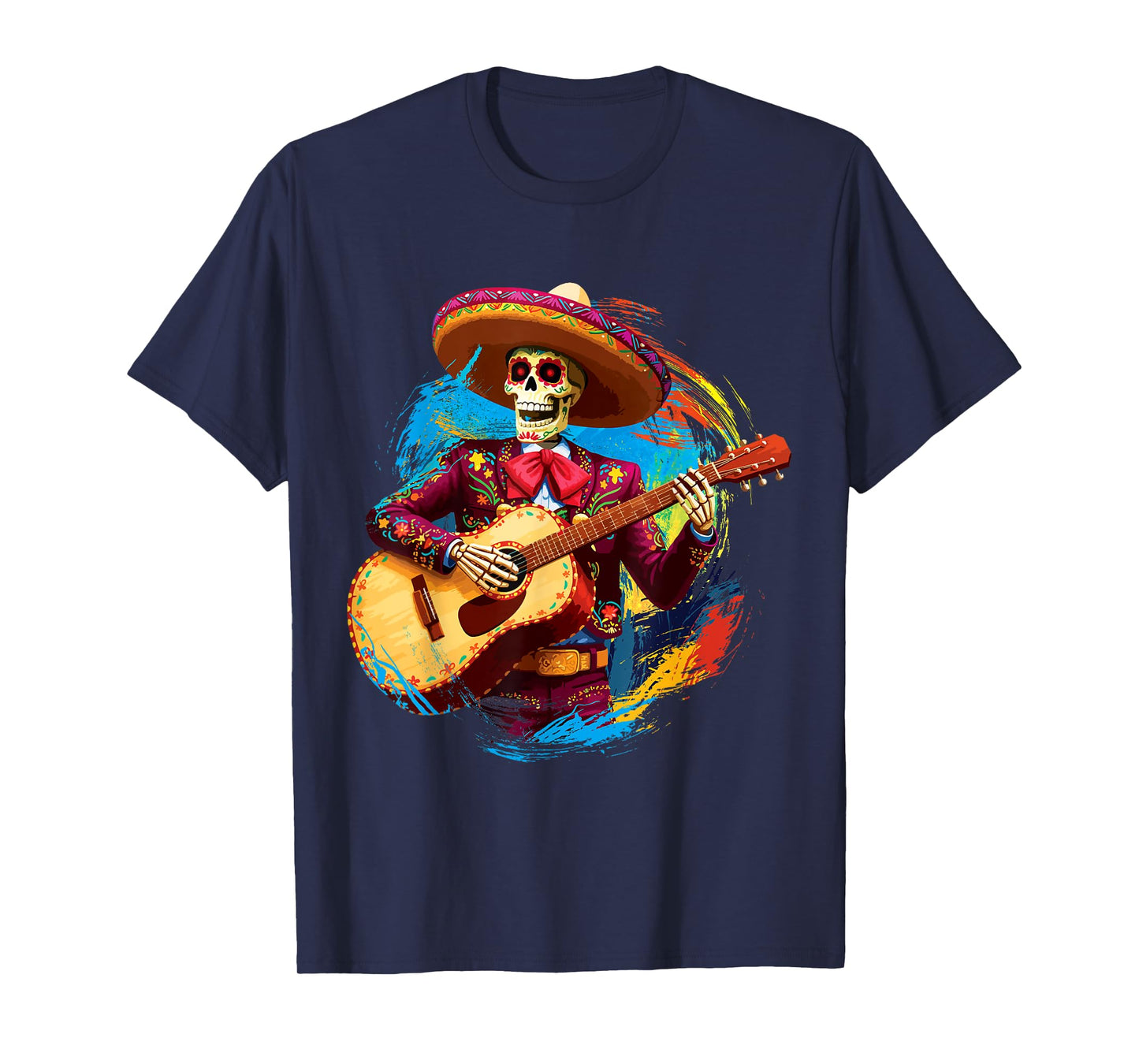 Mexican Skeleton Halloween Day Of Dead Dia De Los Muertos T-Shirt