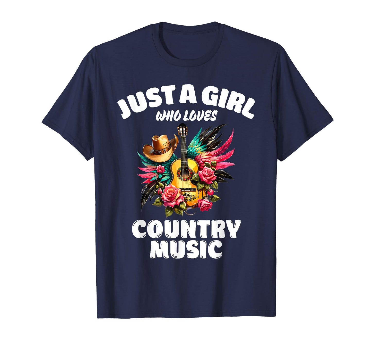 Just A Girl Who Loves Country Music, Music Lover T-Shirt