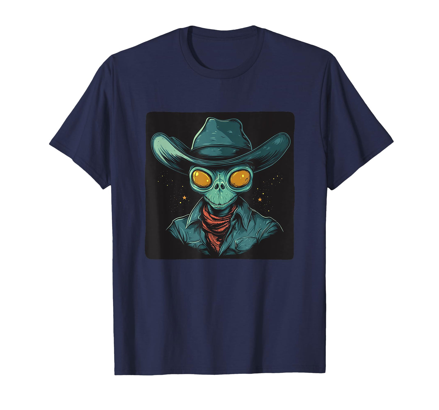 Alien Cowboy for a Fun Galactic Style T-Shirt