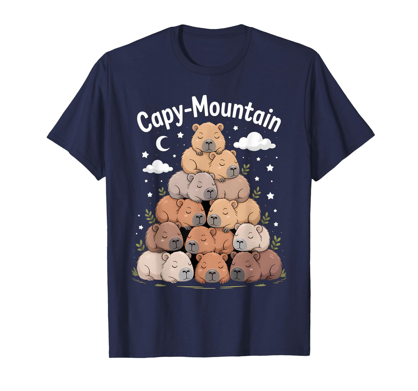 Cozy Capy-Mountain Cute Capybara Lovers Women Kids T-Shirt