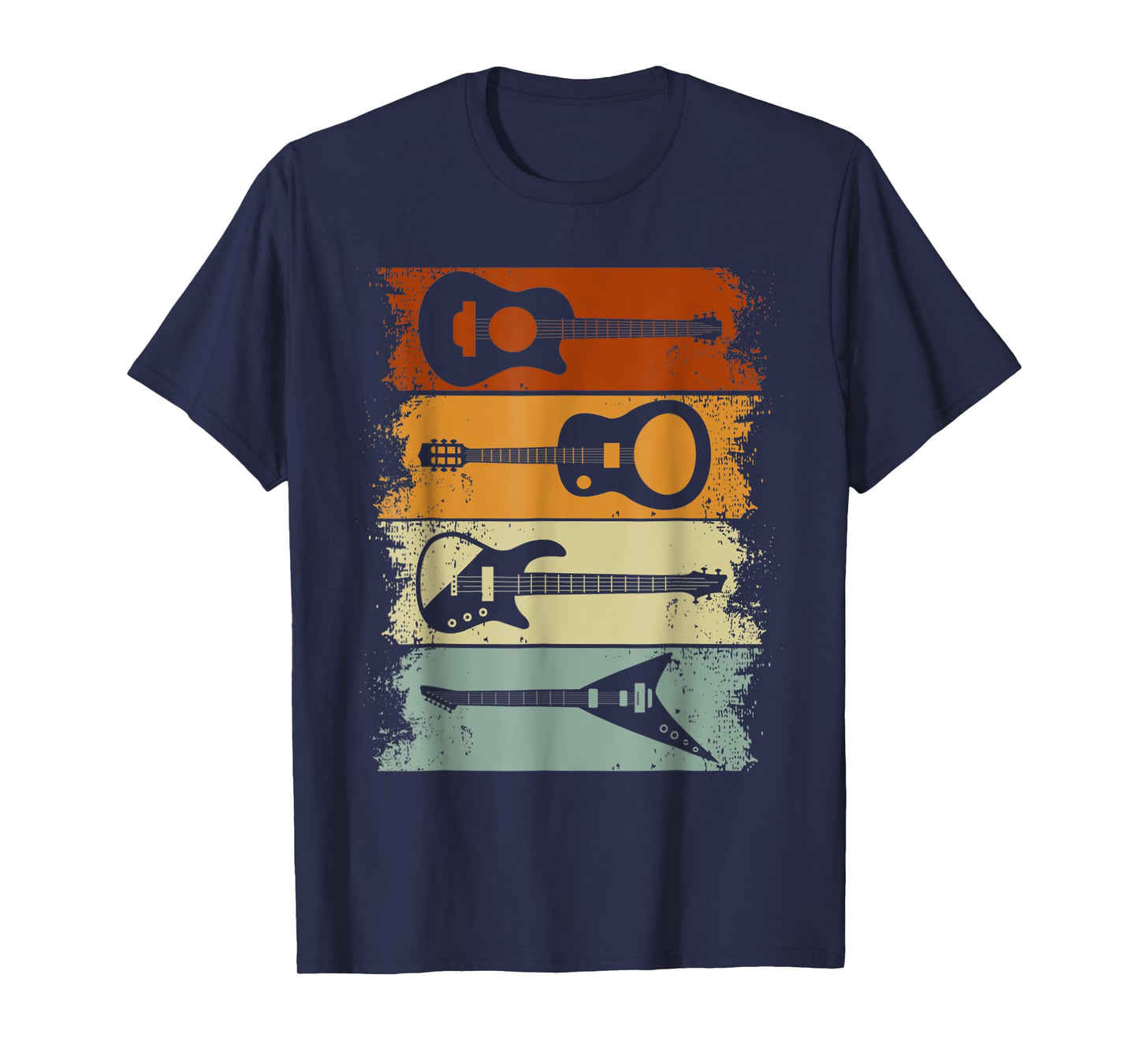 Vintage Guitar Gift For Men Women Music Band Guitarist Stuff T-Shirt