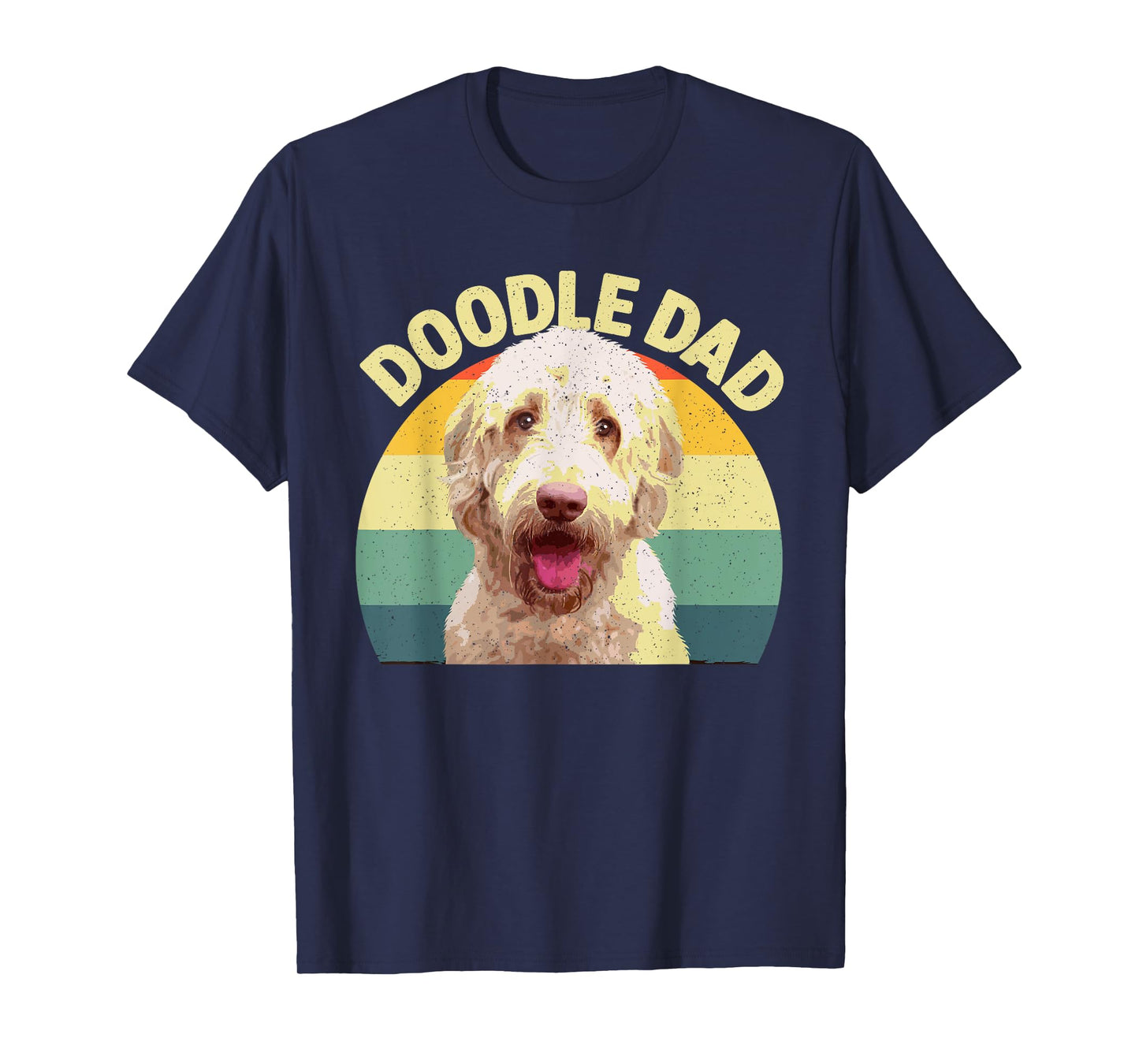 Funny Doodle Dad Art For Men Papa Daddy Goldendoodle Lover T-Shirt