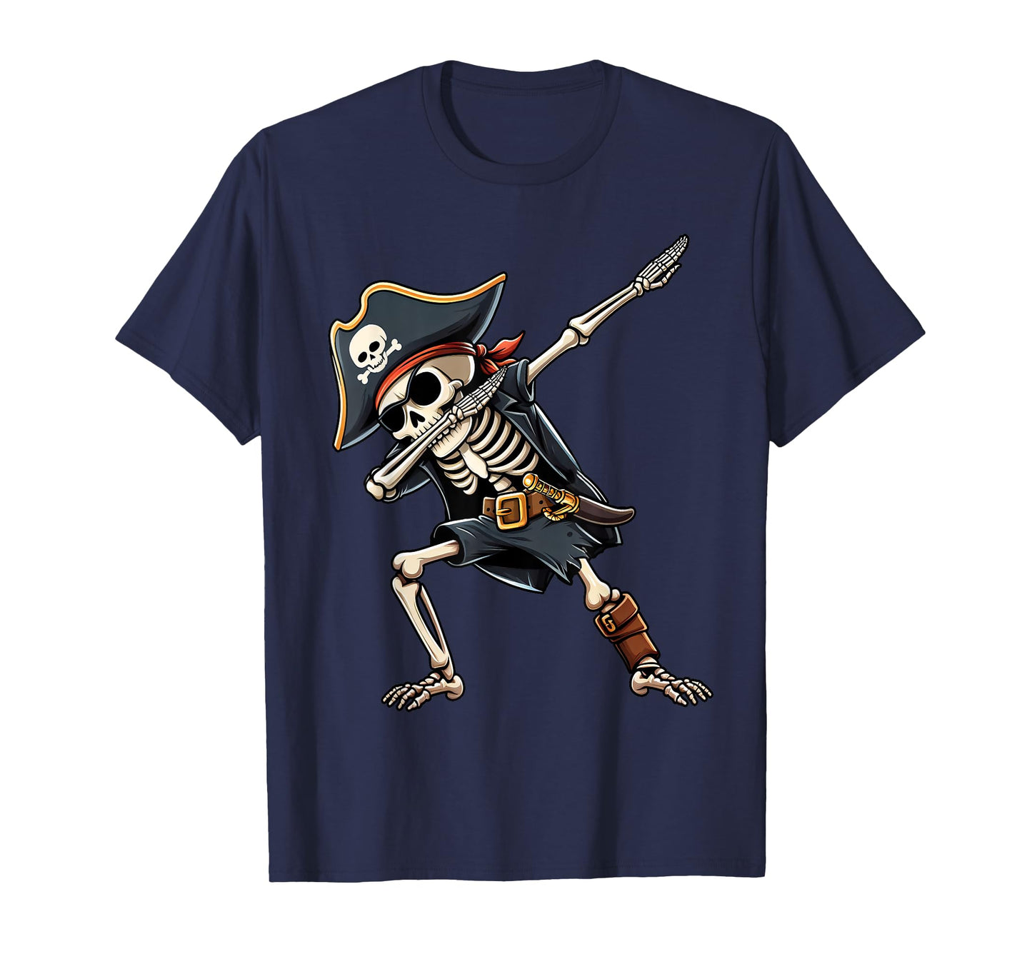 Halloween Shirts For Men Boys Kids Skeleton Pirate Halloween T-Shirt