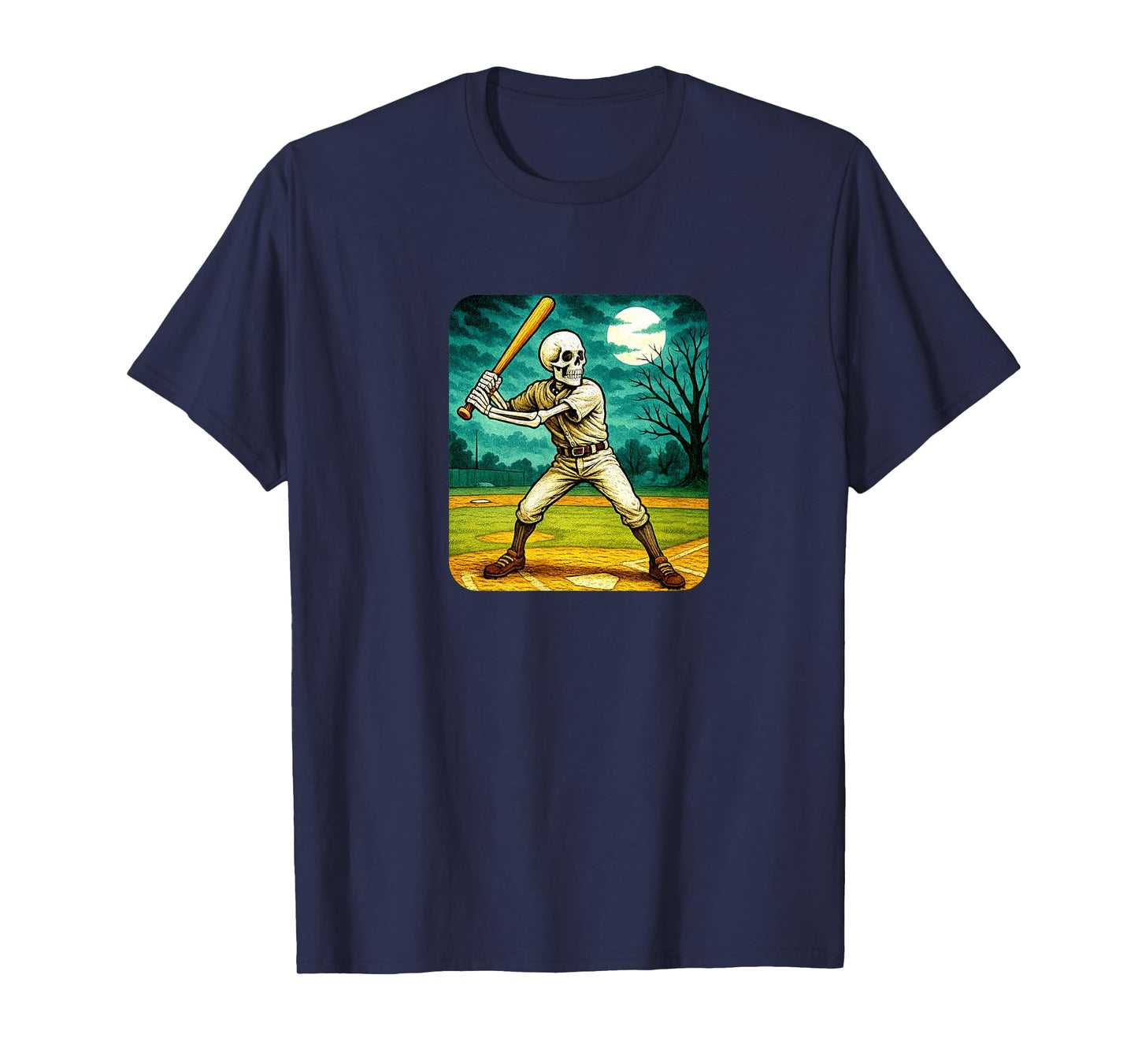 Skeleton Baseball Player - Batter Field Homerun Dinger T-Shirt