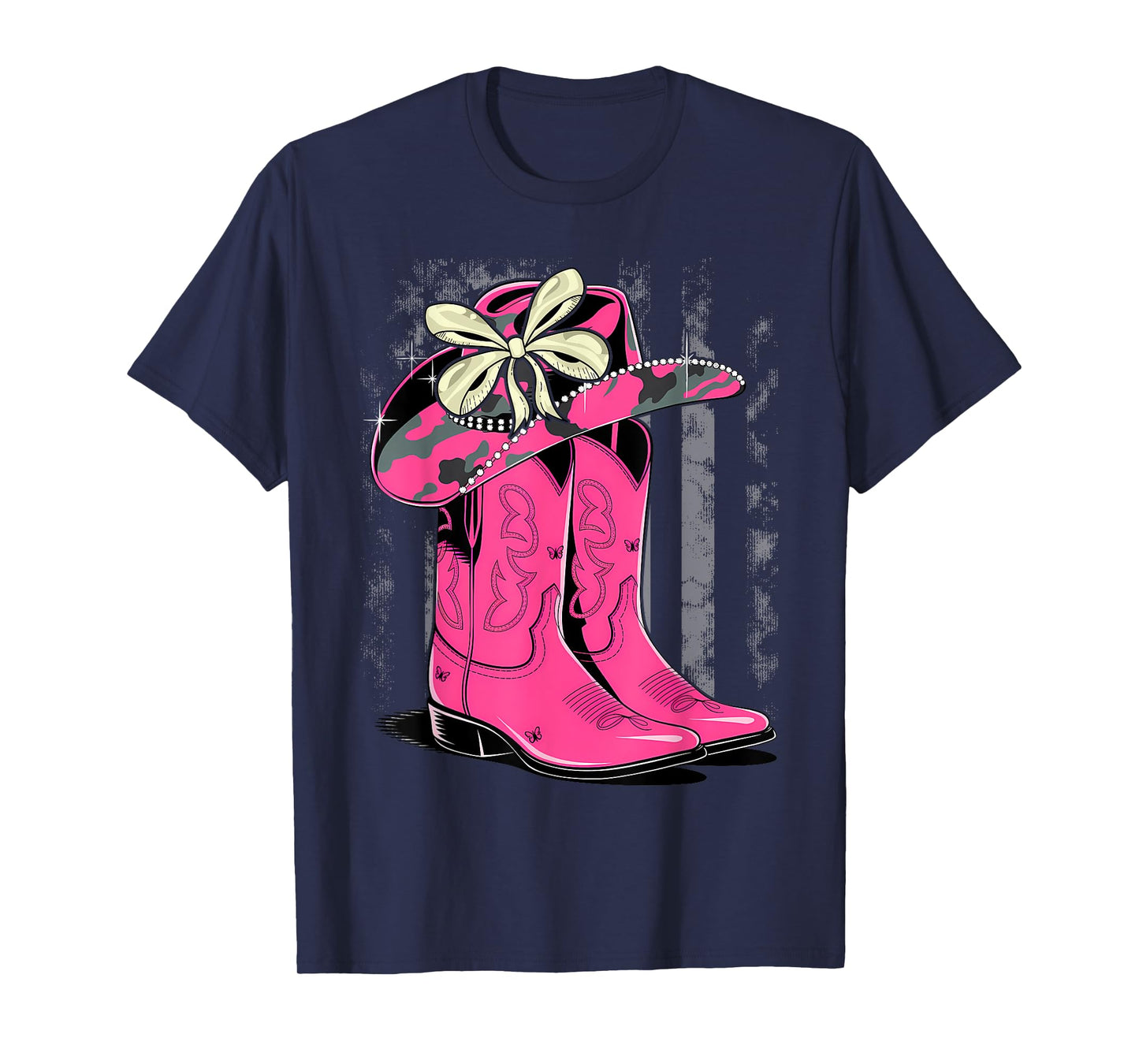 Cowgirl Boots Country Cute Preppy Girls Toddler Kids Women T-Shirt