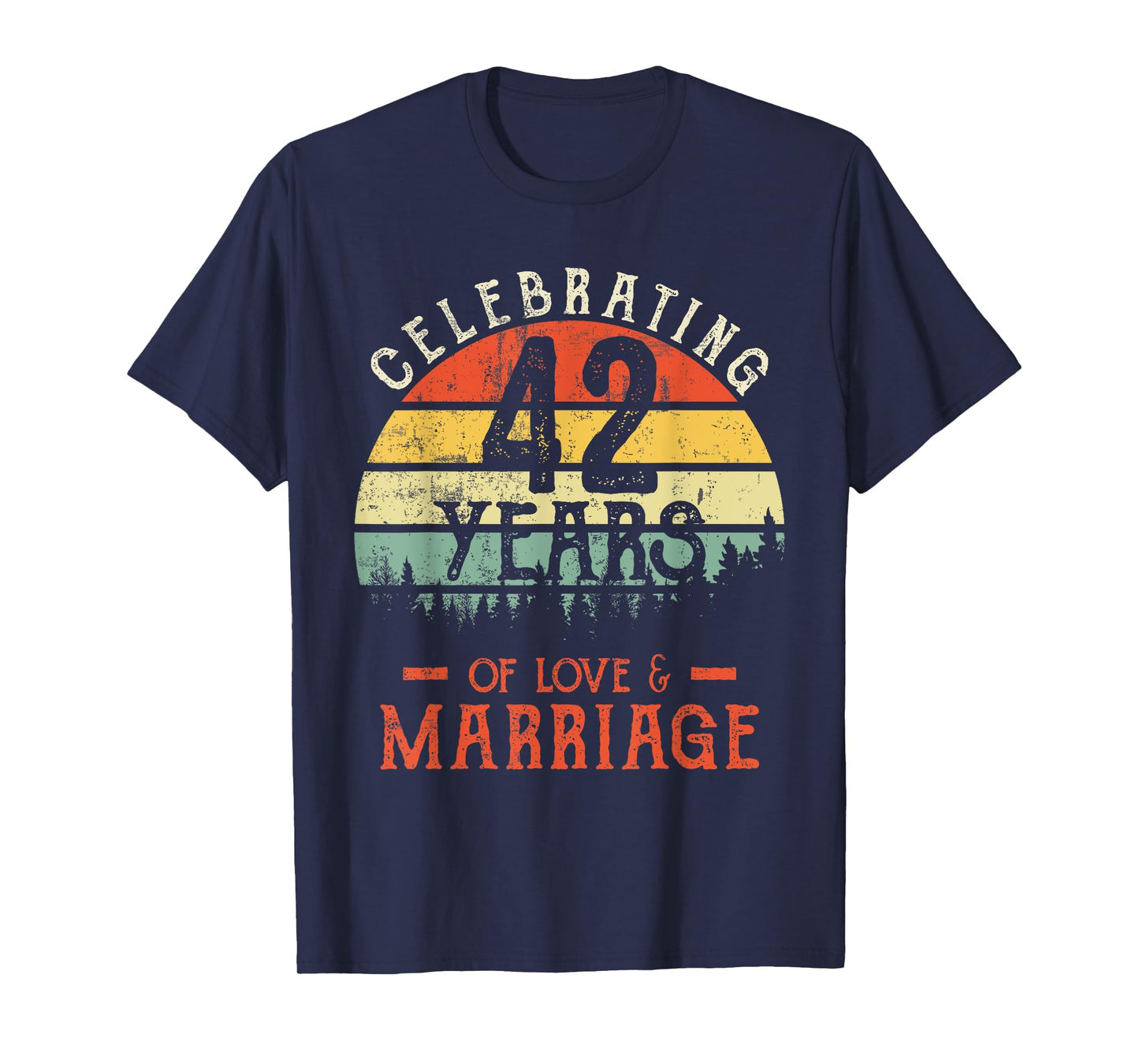 Legends Vintage 42 years marriage anniversary Crew His/Her T-Shirt