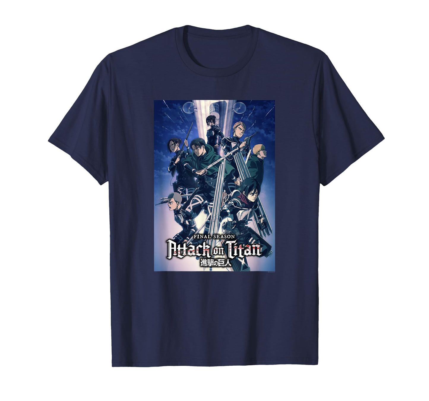 Attack on Titan Season 4 Colorful Key Art with Logo Anime T-Shirt