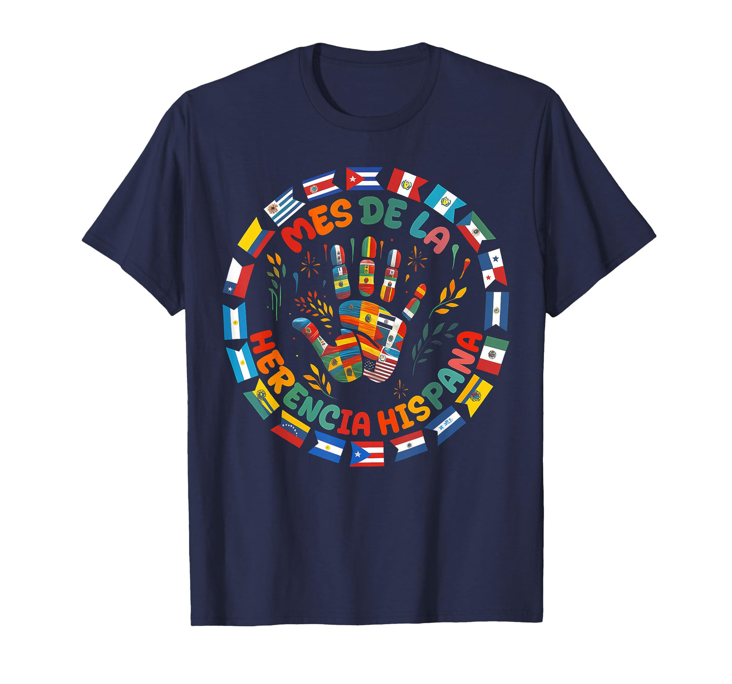 Hispanic Heritage Month National Latino Countries Flags T-Shirt