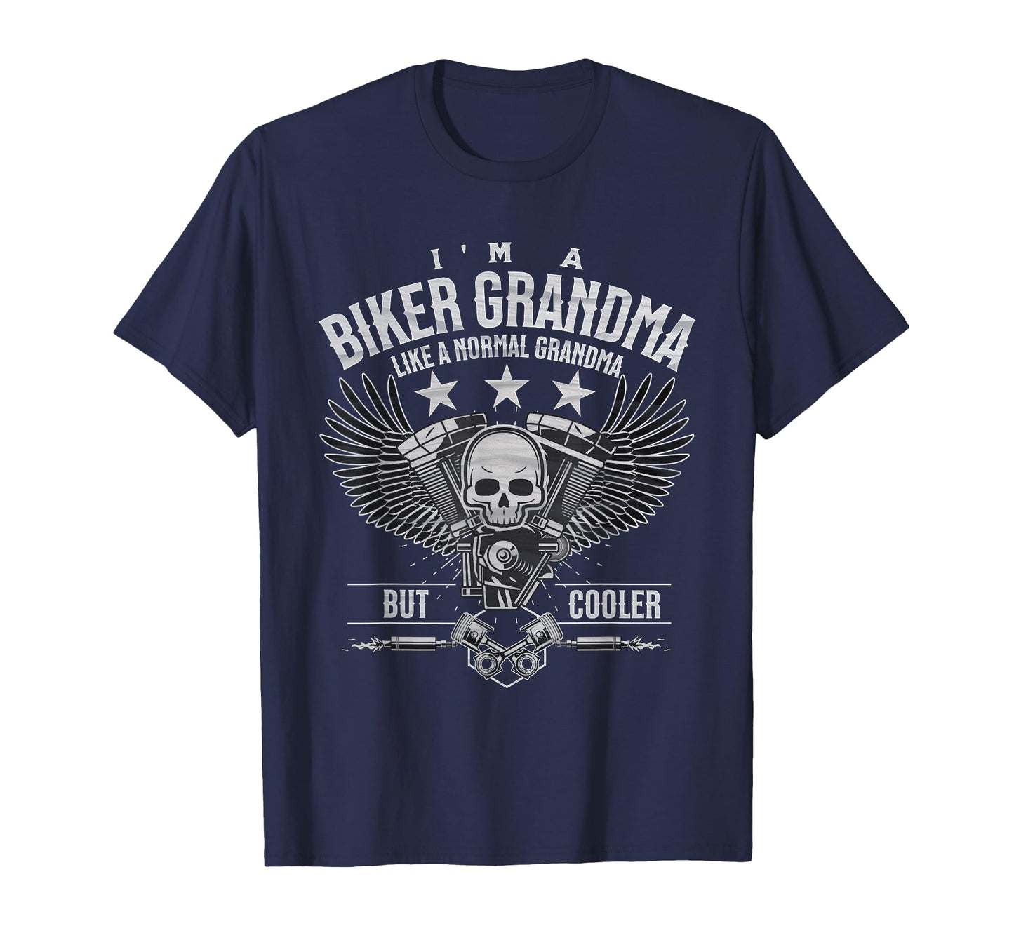 Funny Motorcycle Biker Grandma Like Normal But Cooler T-Shirt