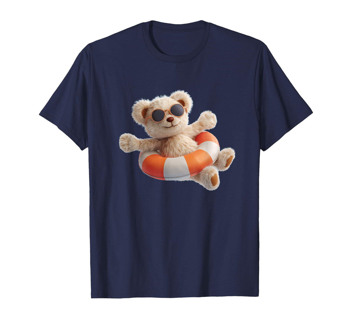 Floating Teddy Bear with Ring for Pool and Beach Lovers T-Shirt