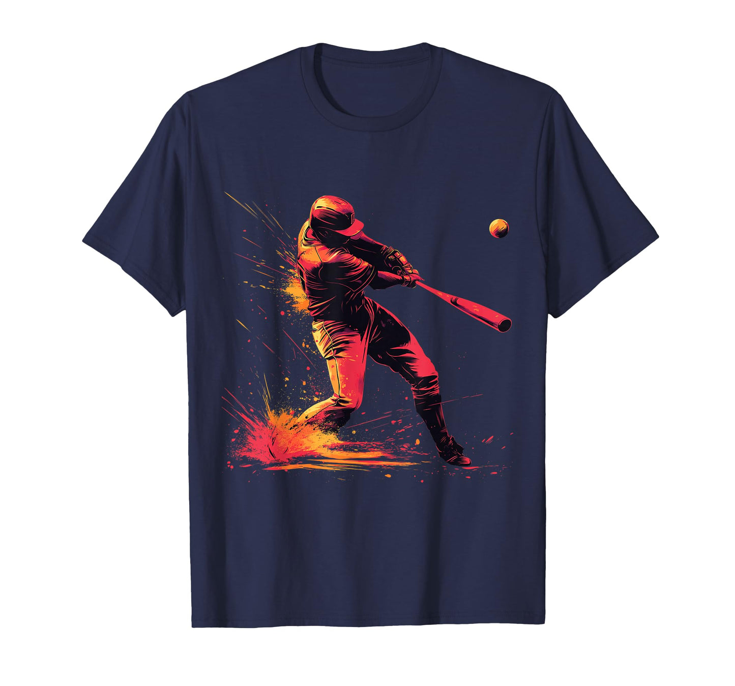 Baseball Home Run Hitter Power Swing Batter T-Shirt