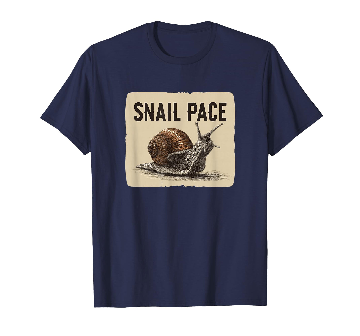 Cool Snail Graphic with Snail Pace Speech T-Shirt