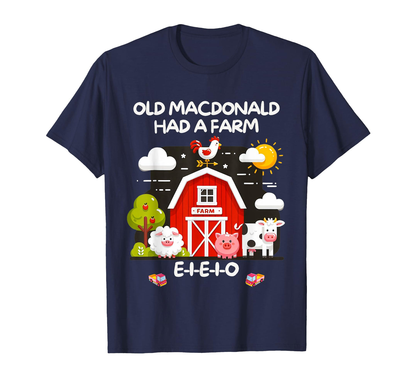 Old MacDonald Had a Farm E-I-E-I-O Boy Toddler Kids Birthday T-Shirt