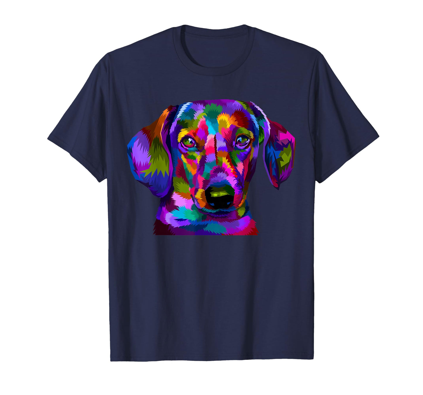 Dachshund Pop Art Portrait Colorful Art for Dog Owners T-Shirt