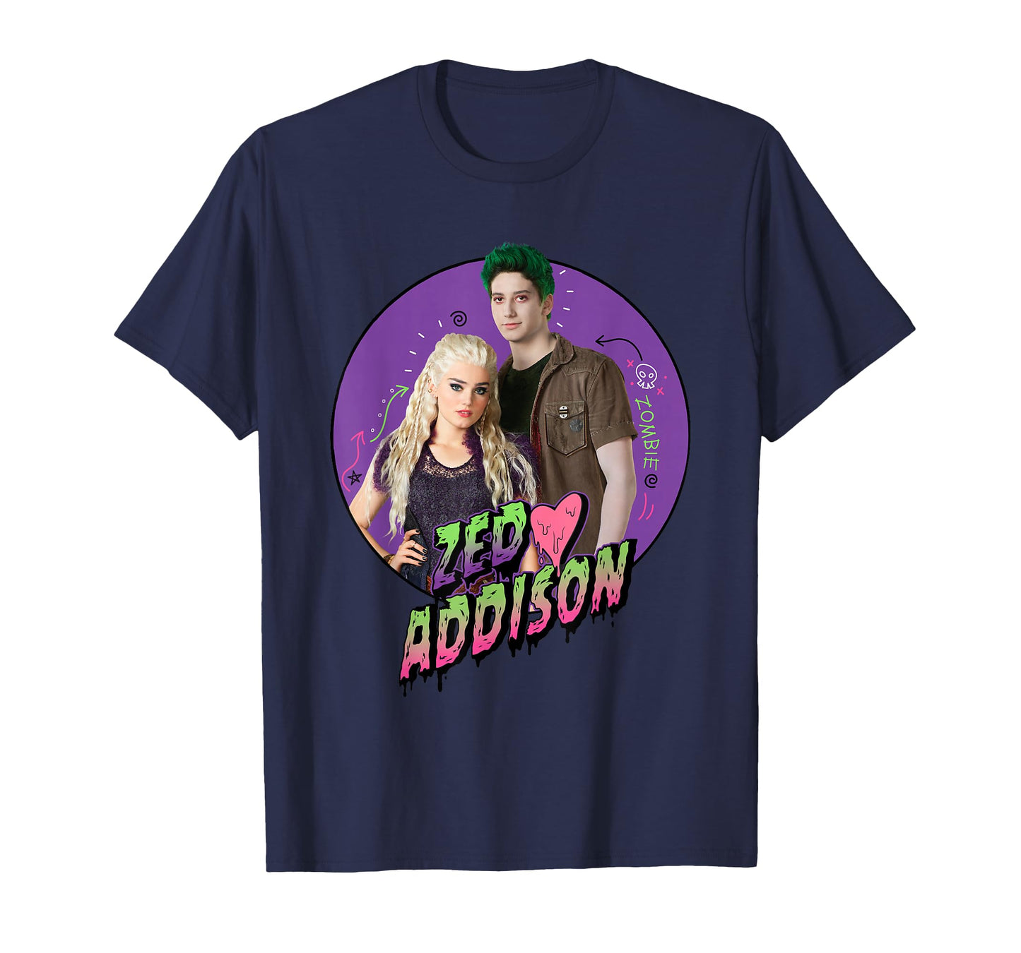 Disney Channel Zombies 2 Zed and Addison Love T-Shirt