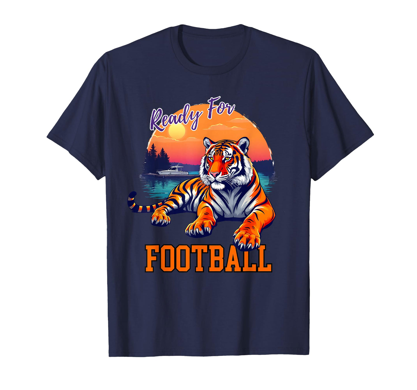 Ready For Football Retro Tiger T-Shirt