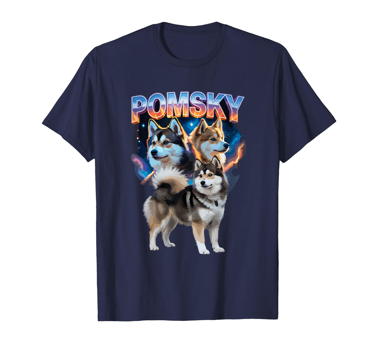 Funny Weird Pomsky Dog Owners T-Shirt