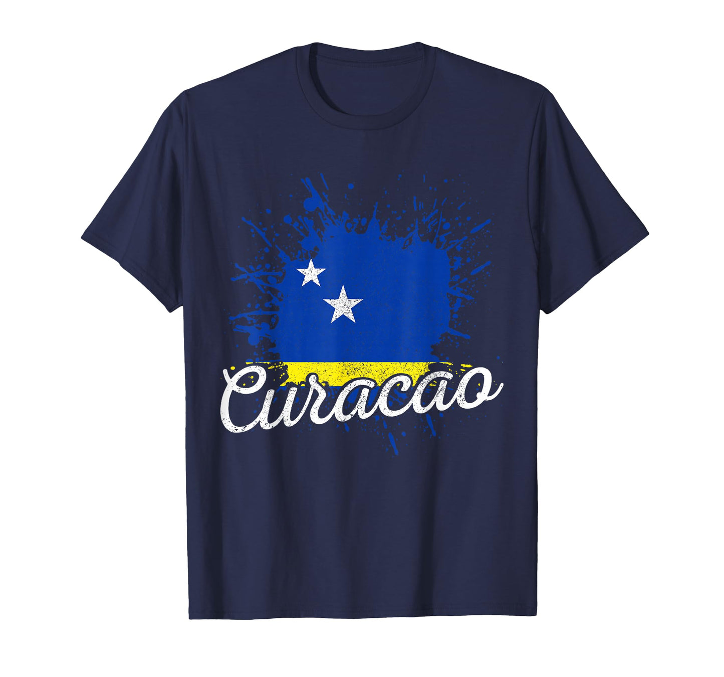 Curacao Flag Vintage Caribbean Souvenir T-Shirt