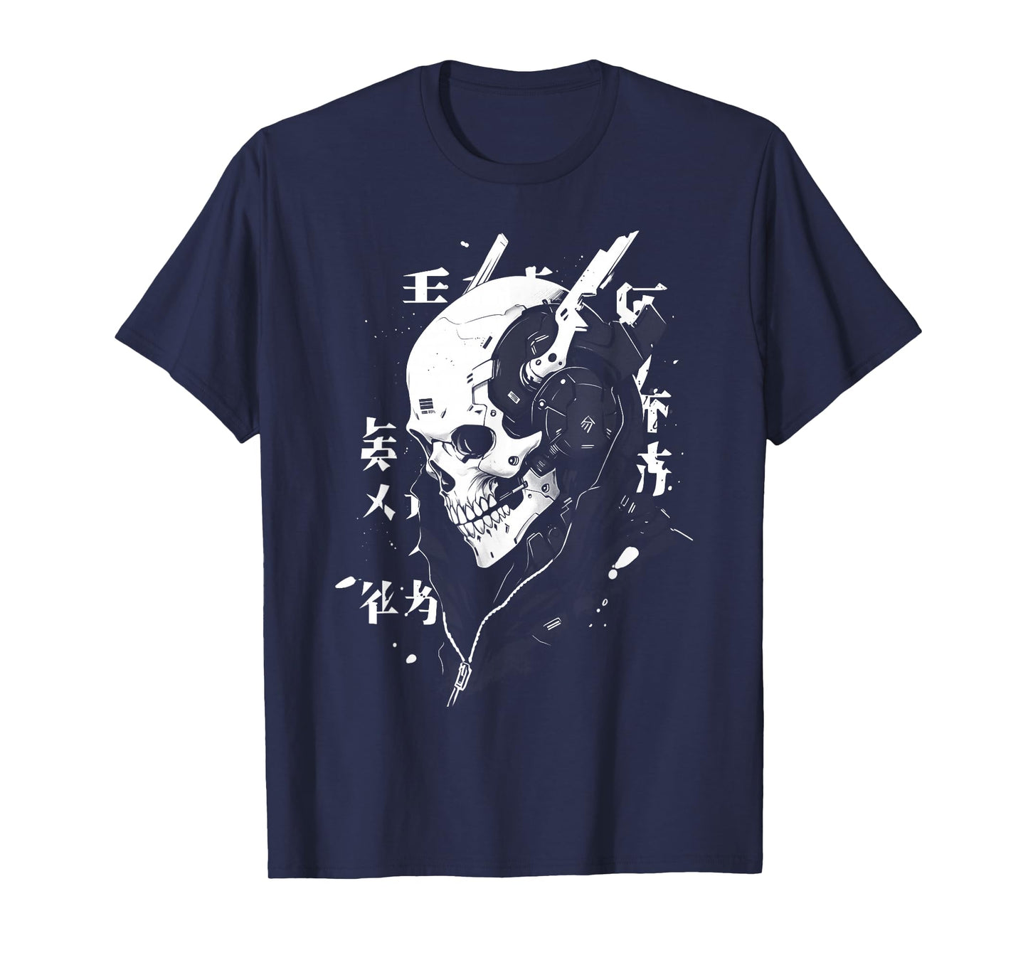 Anime Manga Skull Cyberpunk Aesthetic Techwear Harajuku T-Shirt