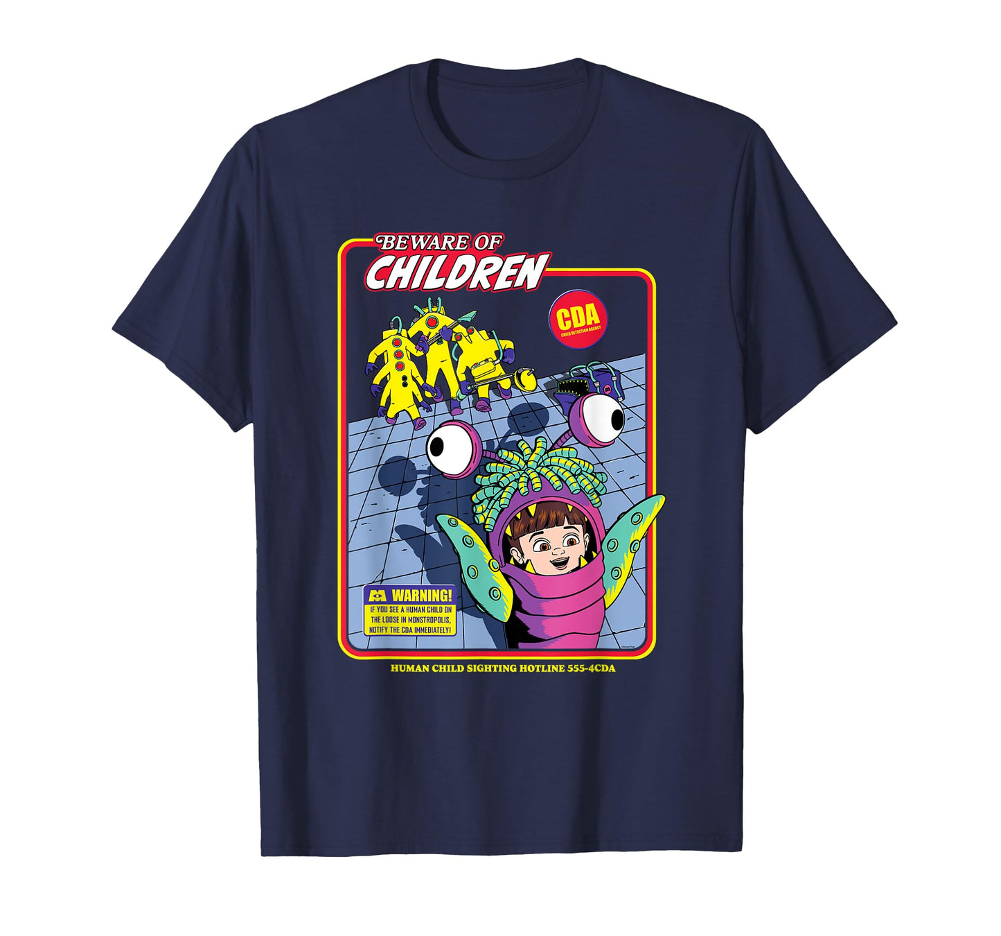 Disney and Pixar’s Monsters, Inc. CDA Beware of Children T-Shirt