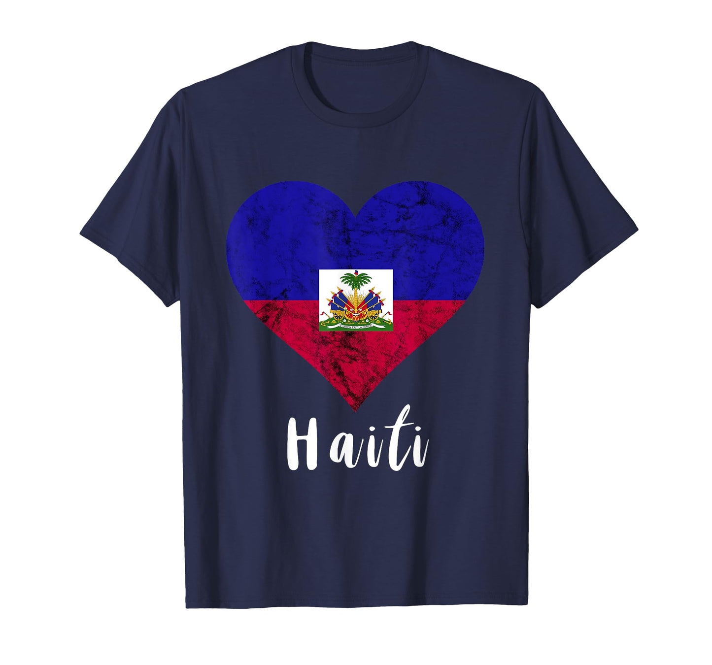 Haitian Root Heart Haiti Haitians Flag Pride T-Shirt