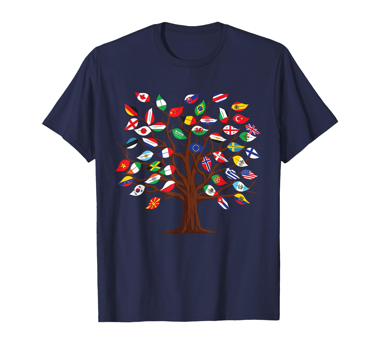 Flags of Countries of the World international flag tree kid T-Shirt