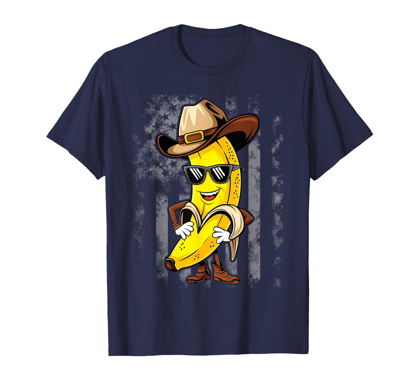 Banana Cowboy Cowgirl Country Western Novelty Funny Banana T-Shirt