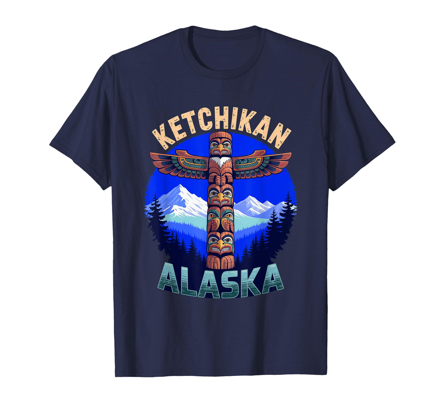 Alaska Totem Pole Ketchikan Souvenir & Native Art T-Shirt