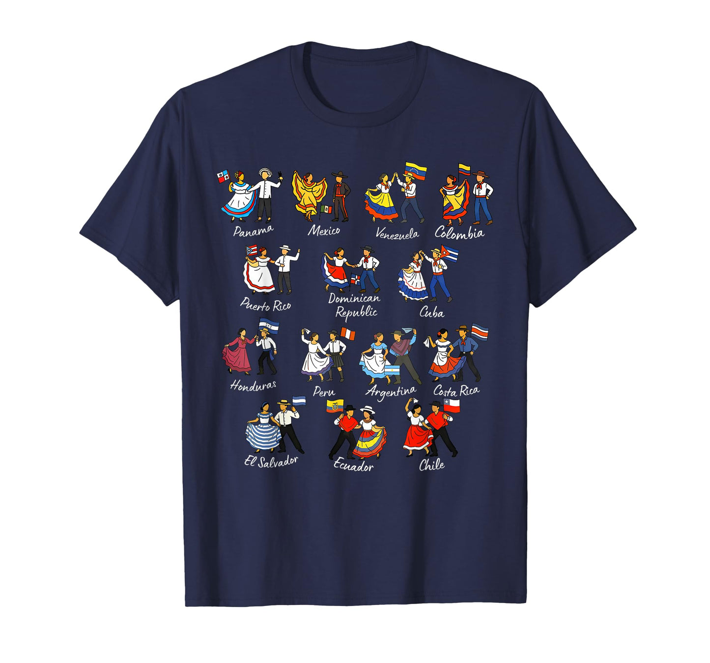 Hispanic Heritage Month Country Traditional Dance Men Women T-Shirt