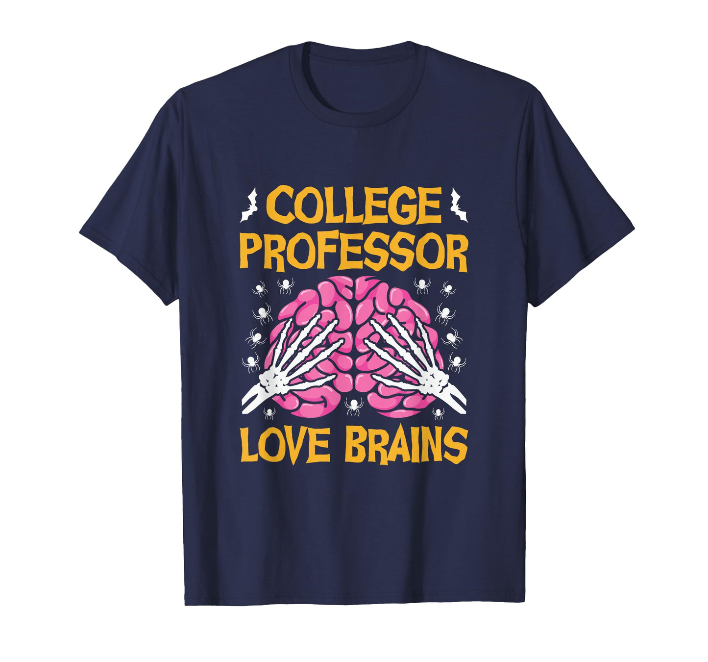 College Professor Love Brains Funny Halloween School T-Shirt