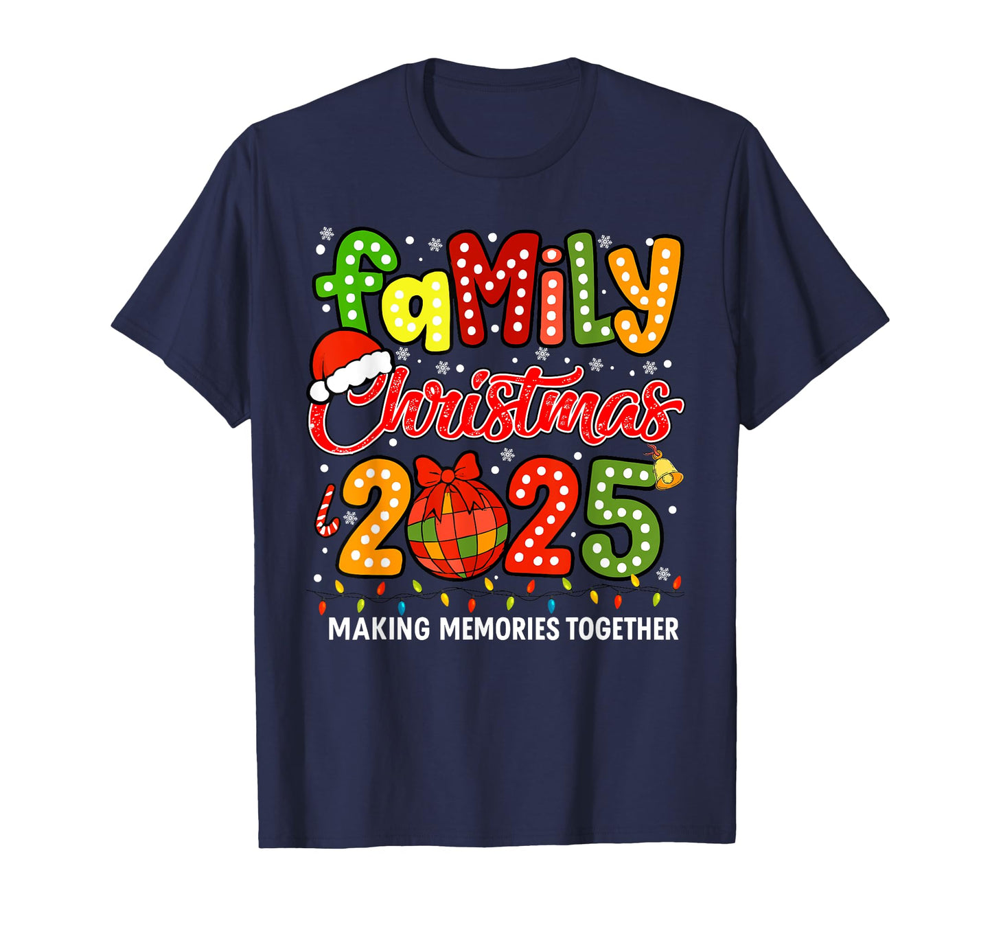 Family Christmas 2025 Matching Outfit Xmas Men Women Kids T-Shirt