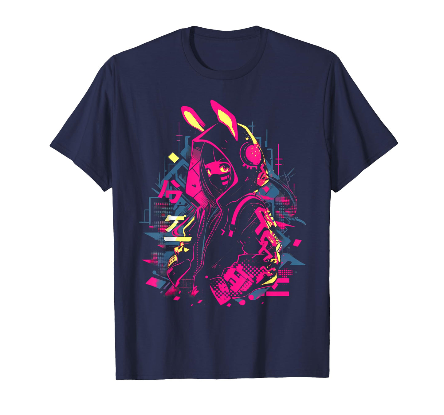 Anime Manga Cyberpunk Aesthetic Techwear Harajuku T-Shirt