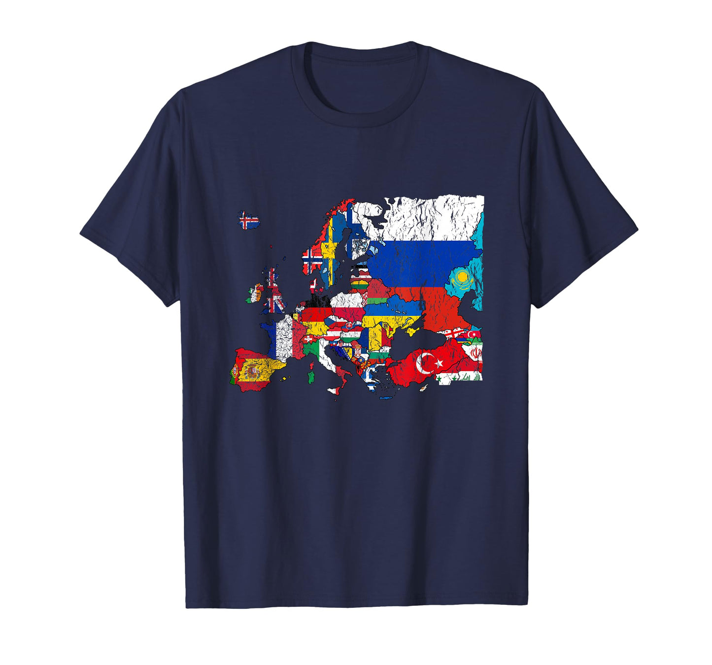 Europe Map with Flags T-Shirt T-Shirt